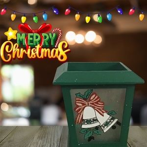 Vintage Knightsbridge Christmas Bells Motive Candle Holder New Dead Stock Off Sh